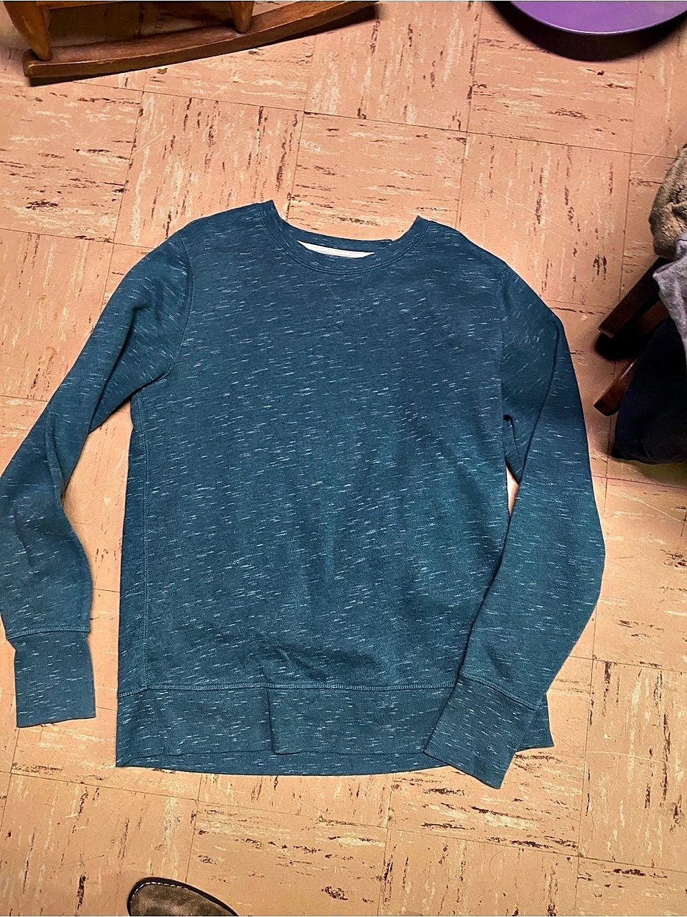 Long Sleeve Tee in Blue
